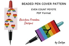 Pen Covers Patterns LGBT Rainbow Lambda Beaded Crafts DIY Product Image 1