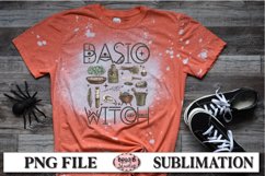 Basic Witch Sublimation Design, Vintage, Retro Halloween Product Image 1