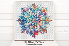Christmas snowflakes clipart|Cute Winter flower shirt design Product Image 1