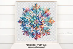 Christmas snowflakes clipart|Cute Winter flower shirt design Product Image 1