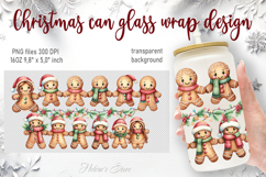 Marry Christmas glass can wrap 16oz BUNDLE|Cute xmas designs Product Image 4