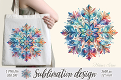 Christmas snowflakes clipart|Cute Winter flower shirt design Product Image 2