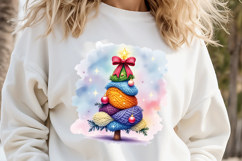 Christmas tree clipart | Winter forest t shirt design png Product Image 2