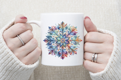 Christmas snowflakes clipart|Cute Winter flower shirt design Product Image 3