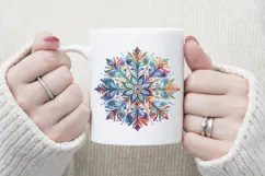 Christmas snowflakes clipart|Cute Winter flower shirt design Product Image 3