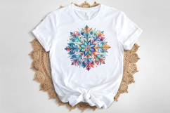 Christmas snowflakes clipart|Cute Winter flower shirt design Product Image 4