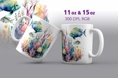 Underwater World Mug Wrap Sublimation Product Image 1