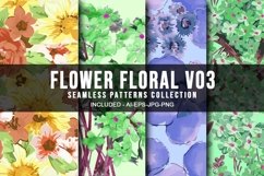 Flower Floral V03 Seamless Patterns Collection Product Image 1