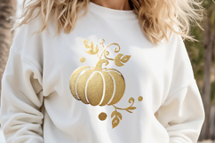 Cute golden pumpkins t shirt design png Product Image 2
