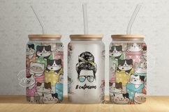 Cute Cats Tumbler Wrap, 16 oz Libbey Glass Can Tumbler, Product Image 1