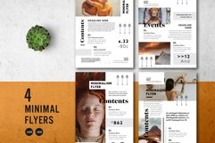4 Minimal Flyer Layouts Product Image 1