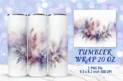 Flowers tumbler wrap | Summer floral Tumbler sublimation 20 Product Image 1