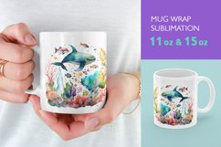 Underwater World Mug Wrap Sublimation Product Image 1
