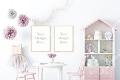 Frame mockup kids, Frame mockup A4, Mockup in interior Product Image 1