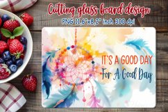 Inspiring quote kitchen glass cutting board sublimation png Product Image 1