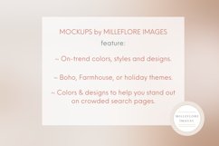Bokeh Party Table Easel Frame. Styled Stock Mockup Photo. Product Image 7