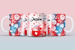 Valentine&#039;s day Mug Wrap, Add Your Own Name, 11 &amp; 15 Oz Mug Product Image 1