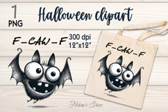 Funny Halloween sarcastic bat clipart|F-CAW-F shirt designs Product Image 1