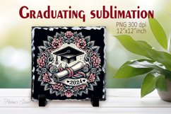 Class of 2024 | Graduation Slate Sublimation Design Product Image 1