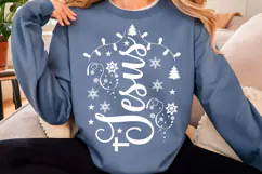Jesus SVG PNG, Christian Christmas Shirt Product Image 3