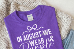 In August We Wear Purple SVG PNG | Overdose Awareness Product Image 2