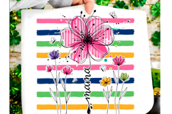 Boho Floral Mama T-shirt Design PNG Product Image 1