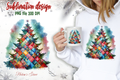 Christmas tree clipart | Cute patchwork t shirt designs png Product Image 1