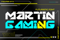 Martin Gaming- Futuristic Techno Font Product Image 1