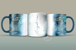 Marble Pattern Mug Sublimation Design, 11 &amp; 15 Oz Mug Design Product Image 1