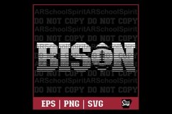 Bison Football Strikethrough Product Image 1