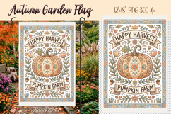 Hello Autumn Garden Flag Sublimation |Fall garden design png Product Image 1