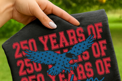 Retro USA 250th Anniversary 2026 Svg Png | 4th of July 1776 Product Image 4