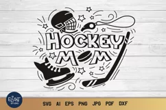 Mom SVG | Hockey Mom SVG | Hockey SVG Stick Product Image 2
