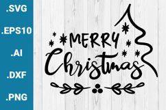 Christmas SVG Merry Christmas Cricut Quote Product Image 1