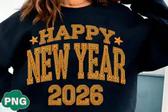 Faux Yarn Happy New Year 2026 Png Product Image 1