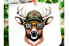 100 Days of School Deer PNG Product Image 1