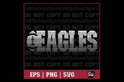 Eagles Football Strikethrough Product Image 1