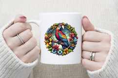 Cute macaw sublimation design png | Tropical parrot clipart Product Image 3