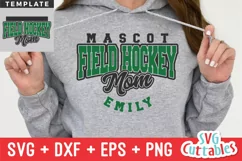 Field Hockey SVG | Field Hockey Mom Template 001 Product Image 1