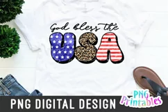 Fourth of July Sublimation | God Bless The USA Product Image 2