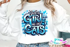 Cat PNG | Just a Girl Who Loves Cats Product Image 1