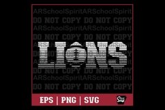 Lions Football Strikethrough Product Image 1