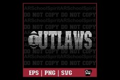 Outlaws Football Strikethrough Product Image 1