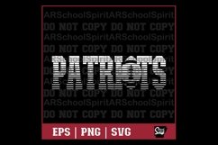 Patriots Football Strikethrough Product Image 1