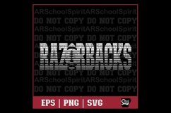 Razorbacks Football Strikethrough Product Image 1