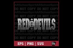 Red Devils Football Strikethrough Product Image 1