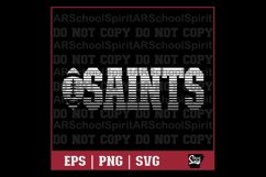 Saints Football Strikethrough Product Image 1