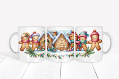 Christmas gingerbread man mug wraps designs bundle 10oz 15oz Product Image 3