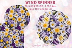 Flowers Wind spinner|Garden flowers Wind spinner sublimation Product Image 1
