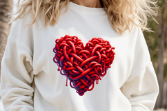 Red heart Valentines day Sublimation designs clipart png Product Image 3